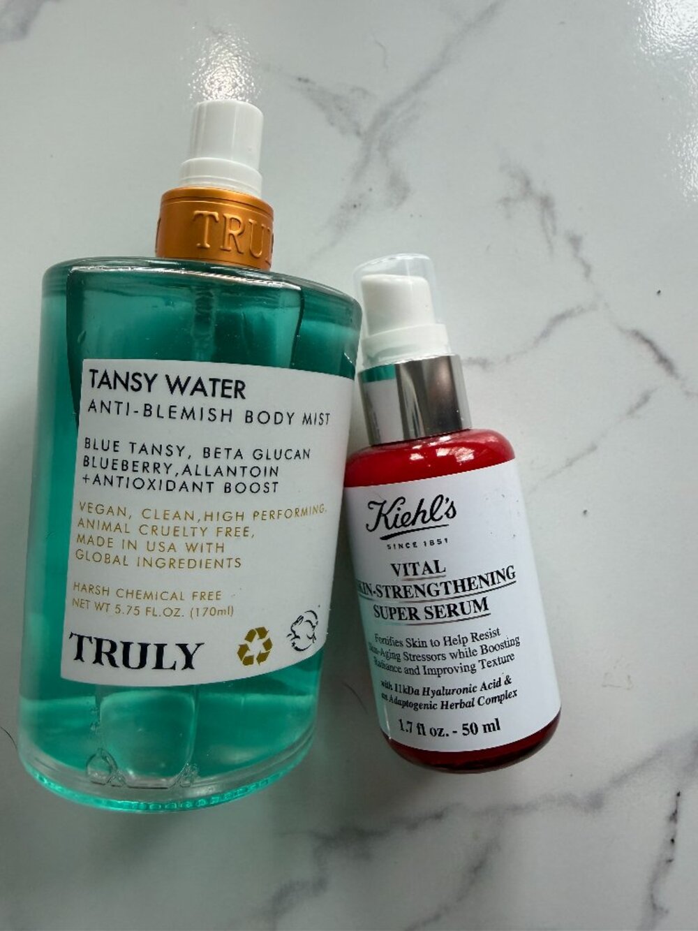 Truly Tansy & Kiehls Serum Skin Care Bundle
